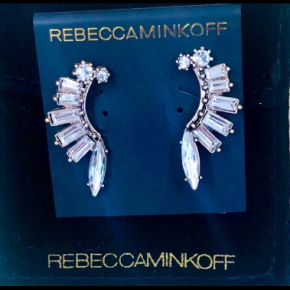 Rebecca Minkoff Crystal Climber Earrings